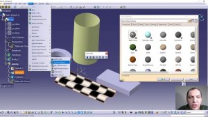 3.19 Применение свойств материала к 3D модели в CATIA V5