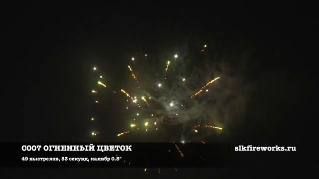 салют ОГНЕННЫЙ ЦВЕТОК (49 залпов/калибр 0,8)