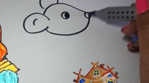 Рисуем персонажей сказки Теремок. Анонс онлайн курса для детей.