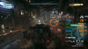 GeForce GT 1030 -- AMD Ryzen 5 3600 -- Batman Arkham Knight FPS Test