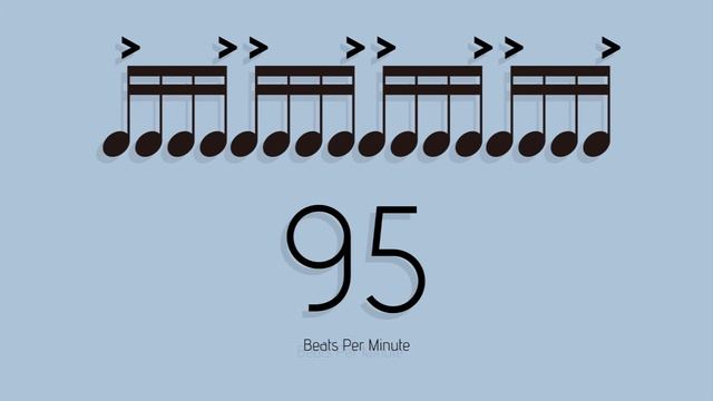 BPM = 95　メトロノーム - metronome - 16分 アクセント2-4 смотреть онлайн