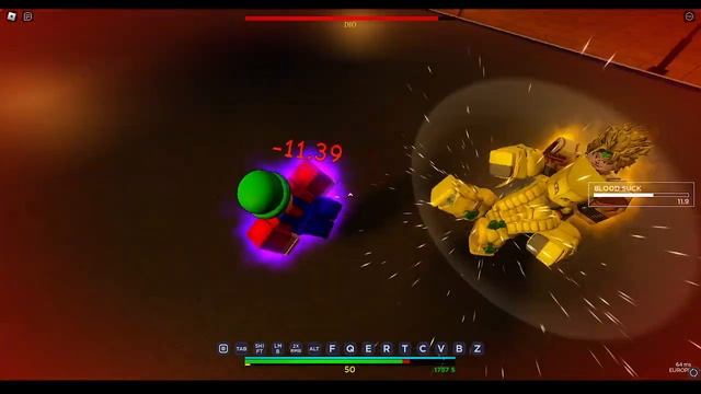 Suffering while fighting dio | Roblox Is Unbreakable смотреть онлайн