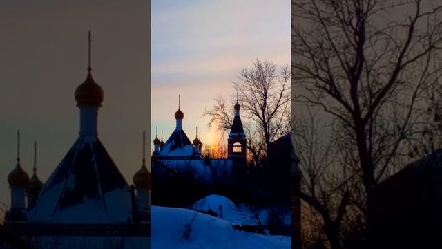 #Чудо в Крещенский Сочельник! Радуга зимой над церквью!