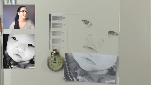 PART 1 REAL-TIME: Drawing a toddler using Lumograph Graphite Pencils смотреть онлайн