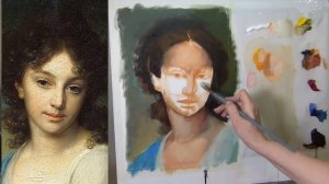 3 урок. Уроки портрета, рисуем портрет Нарышкиной. По мотивам картины Боровиковского.