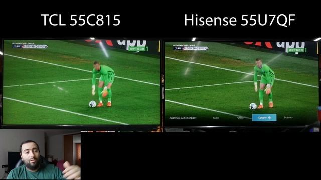 TCL 55C815 vs Hisense 55u7qf смотреть онлайн