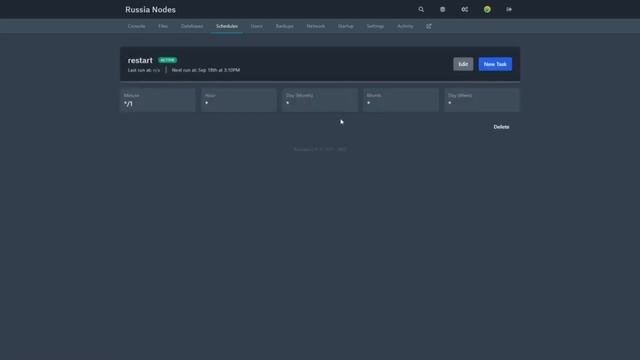 Как Правильно НАСТРОИТЬ Schedule На RussiaNodes / Настройка РАСПИСАНИЯ Выполнения Задач БЕЗ Плагино