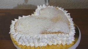 Торт Сердце Как украсить торт белковым кремом Розы из крема   Heart Cake