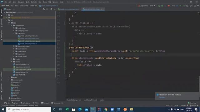 handle get states in chech-out Component смотреть онлайн