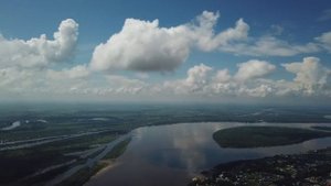 Колпашево с высоты 500 м