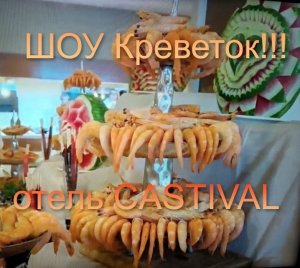 Шоу креветок!!! Отель Сastival Турция.