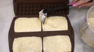 Творожные вафли. Силиконовая форма Tupperware.