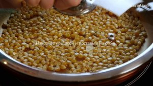 Как приготовить попкорн на сковороде?