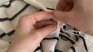 Джемпер в полоску спицами. Мастер-класс