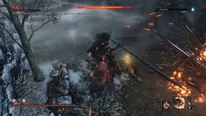 Мини босс Семеро копьеносцев Асина – Сюмэ Масадзи Онива в игре Sekiro