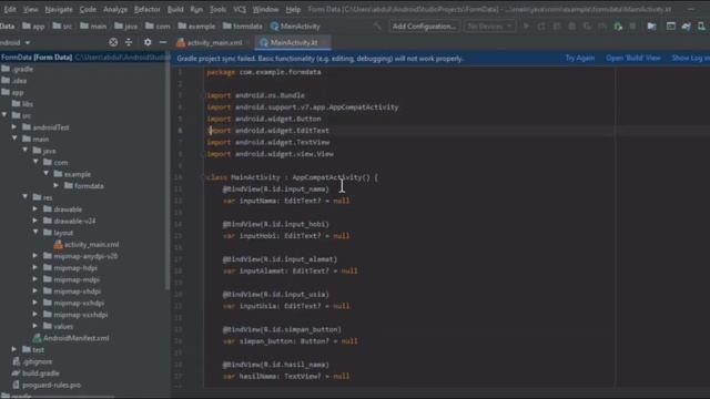 Membuat aplikasi Form Data di Android Studio Menggunakan bahasa Kotlin смотреть онлайн