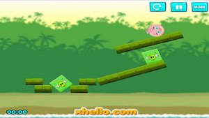 Angry Birds Kick Piggies - HUGE STELLA HELP RED KICK OUT THE ROUND PIGGIES!