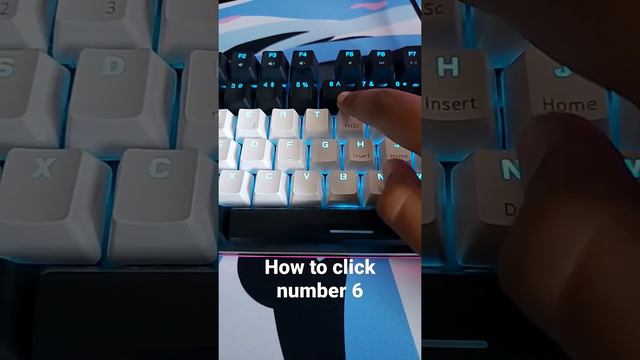 how to click number 6