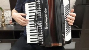 Ласковый май (Юрий Шатунов) - "Розовый вечер" на аккордеоне. Как играть.