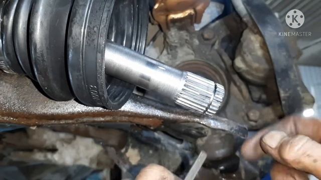 Toyota замена наружного шруса.