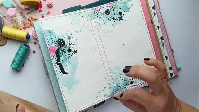 Красочный альбом-блокнот / Обзор / Скрапбукинг смотреть онлайн