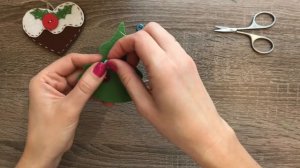 Новогодние игрушки своими руками | Как сделать елочную игрушку | украшения из фетра