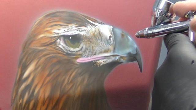 Learn how to Airbrush an Eagle Part 2  Adding Shading  Detailing