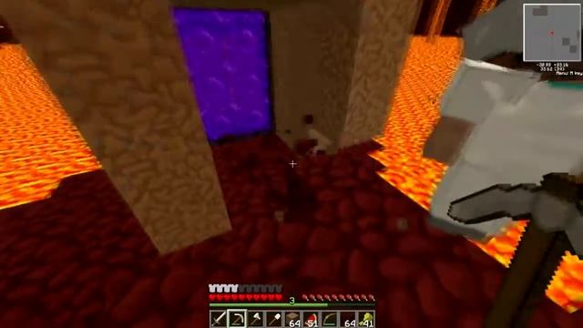 Let's Play MineCraft Серия 7 [Строим портал и идем в АД!] смотреть онлайн