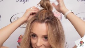 Как сделать прическу модный пучок? Уроки причесок