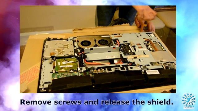 Sony Vaio SVL24 (VPCL2) L Series All-In-One PC Disassembly, Fan Clean & Replace Hard Drive
