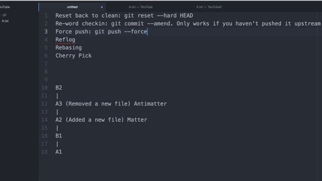 Git Tutorial Part 6 - Fixing mistakes in Git (git reset, amend, reflog, cherry pick, force push) смотреть онлайн