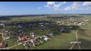 Крым Сакский район с. Суворовское с высоты птичьего полета