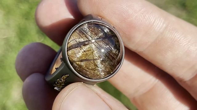 Кольцо со звездчатым кварцем смотреть онлайн