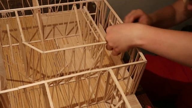 Building Popsicle Mansion Time Lapse Full HD / Popsicle house / Дом из палочек для мороженого. смотреть онлайн