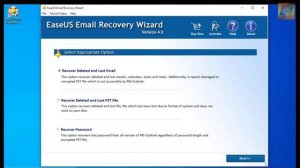 EaseUS Email Recovery Wizard 4.0