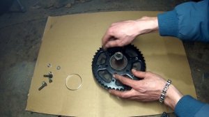 Ведомая звезда от эндуро 46 зубьев на Восход, Сову для увеличения тяги.