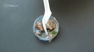 Микро-диорама с морем, пляжем и скалами своими руками