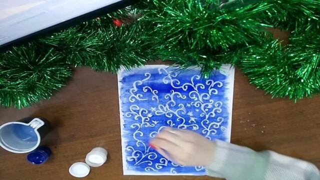 «Крещенские узоры». Мастер - класс по нетрадиционной технике рисования