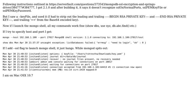 Securing MONGO with TLS (and mutual TLS) смотреть онлайн
