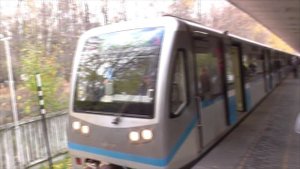 Поезда на наземной станции метро "Измайловская" и в ТЧ-3 "Измайлово"