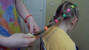 Причёска Двойной хвостик из резинок| Детские Причёски-Косы Плетение