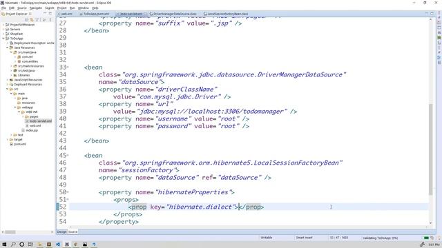 Todo Project Part 2 : Hibernate Integration with Spring MVC in hindi смотреть онлайн