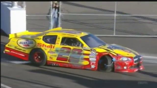 2012 AdvoCare 500 - Sam Hornish Jr. and Danica Patrick get together
