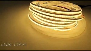 Светодиодная лента СОВ 400led \m , 3000к, 24в,14вт\м,1100 лм,