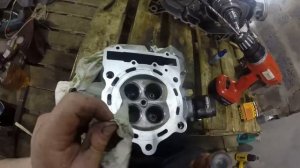 ПРИТИРКА КЛАПАНОВ ГБЦ КВАДРОЦИКЛА STELS 800 GT.