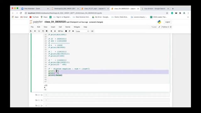 Bitwise Operators in Python tutorial for beginners | Course
