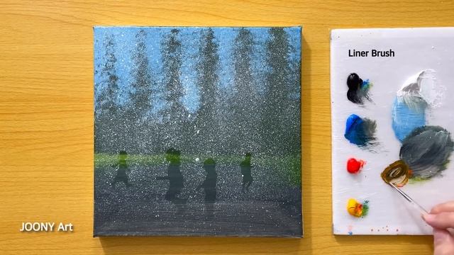 How to Draw Children Enjoying Summer / Acrylic Painting TUTORIAL смотреть онлайн