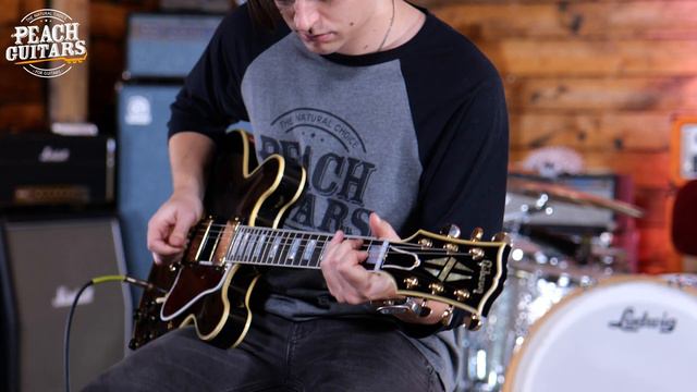 No Talking...Just Tones | Gibson Custom Murphy Lab 1959 ES-355 Stop Bar Ebony смотреть онлайн