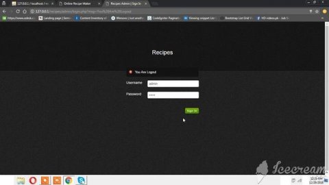 Online Recipes Maker PHP/MYSQL Project