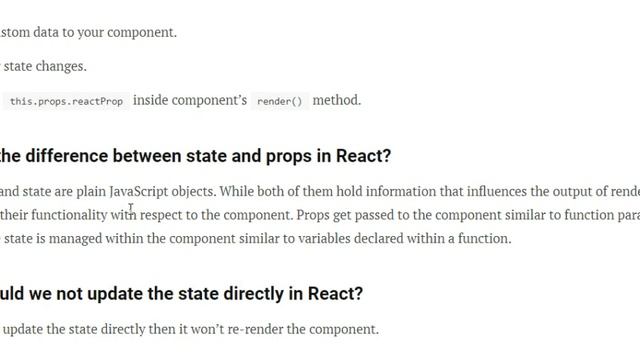 React JS Interview Questions & Answers 2020